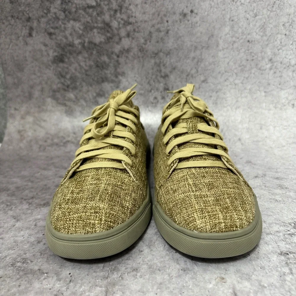 Baretraps Liam Sneakers Mens Size 11 Tan Textured Fabric Suede Heel Casual Shoes
